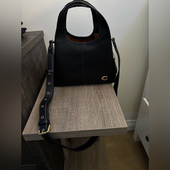 Coach Black Lana Leather Handbag - Picture 2 of 6